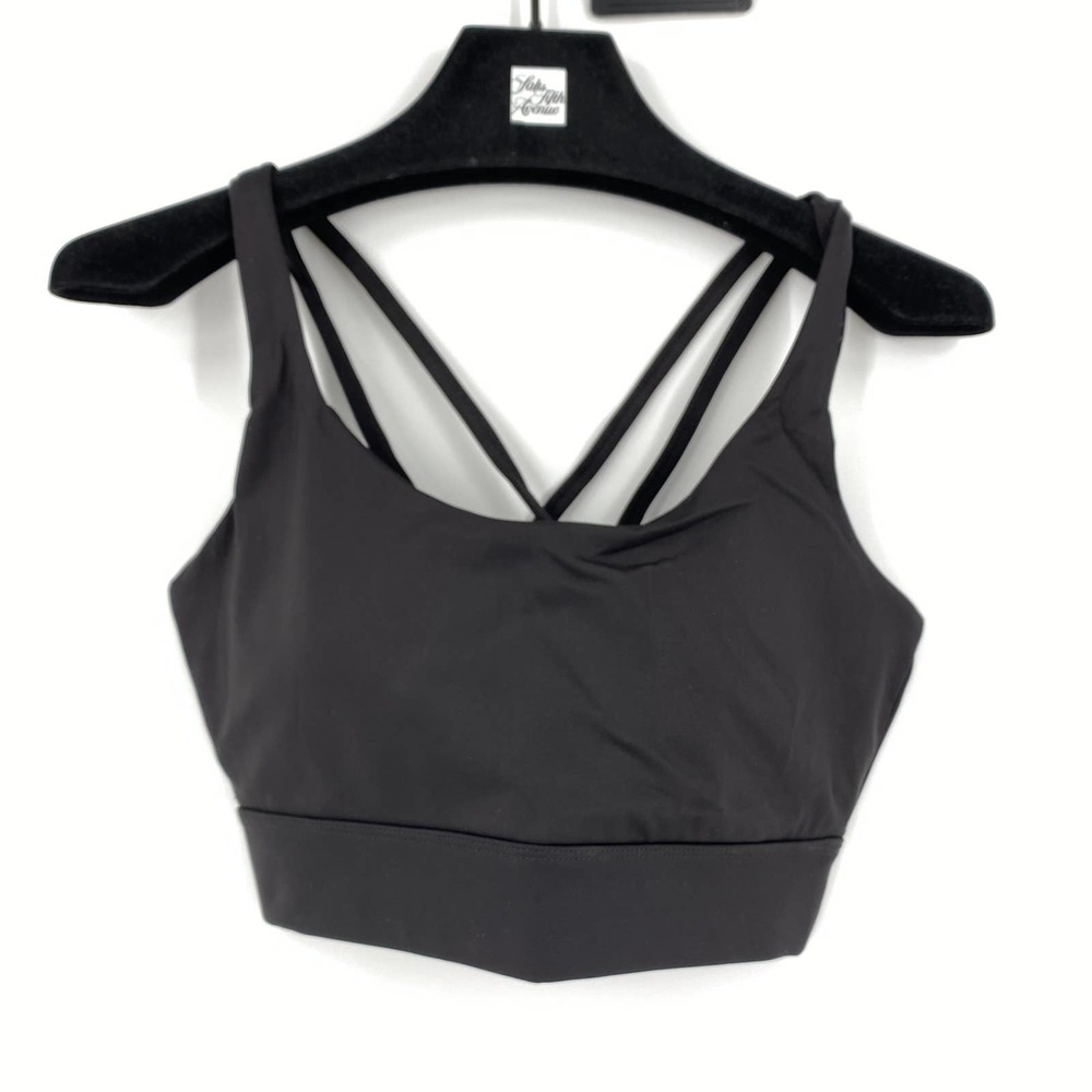 Balance Athletica Black The Quest Top Sports Bra Size Small